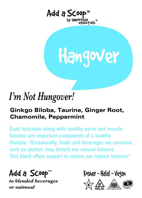 Smoothie Booster Hangover