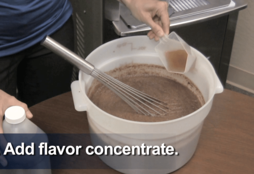 Add the Flavor Concentrate to the Yogurt Mix
