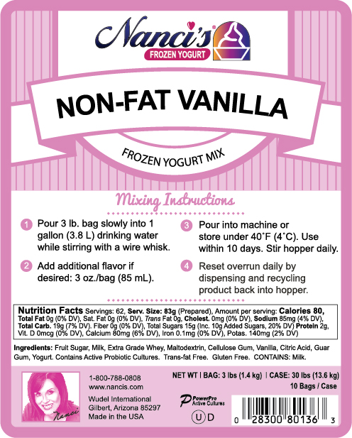 Frozen Yogurt Mix - Fruit Whip - 98115-F (1 - 3lb Bag & 1 - 6oz Flavor)