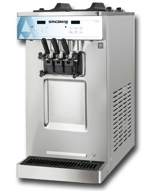 Frozen Yogurt Ice Cream Machine - Spaceman 6235-C - Counter Top 2-Flavor