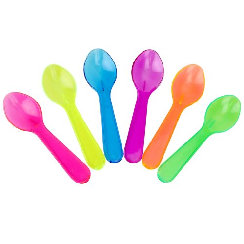 Transparent Mixed Mini Tasting Spoons