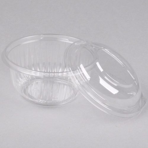 Clear Plastic Bowl with Lid B 16oz