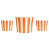 Yogurt Cups Orange Striped 16oz