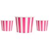 Yogurt Cups Pink Striped 16oz