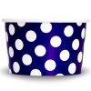 Yogurt Cups Purple Polka Dot