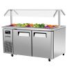Topping Bar Island – Refrigerated Buffet Table – 24 Topping