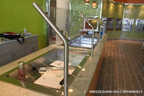 yogurt-topping-sneeze-guard-photo-2 Topping Bar Buffet - Counter Drop-In Style (Not Refrigerated)