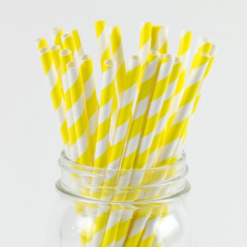 PaperStraws YellowStriped