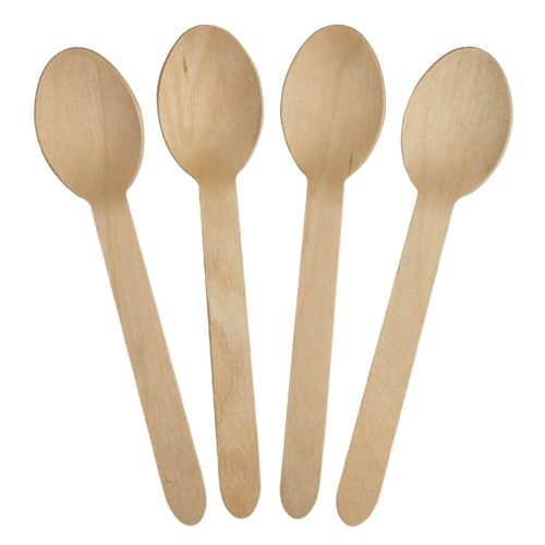 Biodegradable Wood Spoon Round