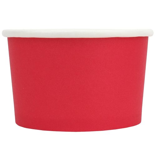 Eco-Friendly FroYo and Ice Cream Cups  Red