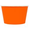 Eco-Friendly FroYo and Ice Cream Cups Orange