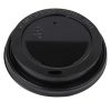 Hot Paper Cup Lids – Black – 10-12-16-20 oz