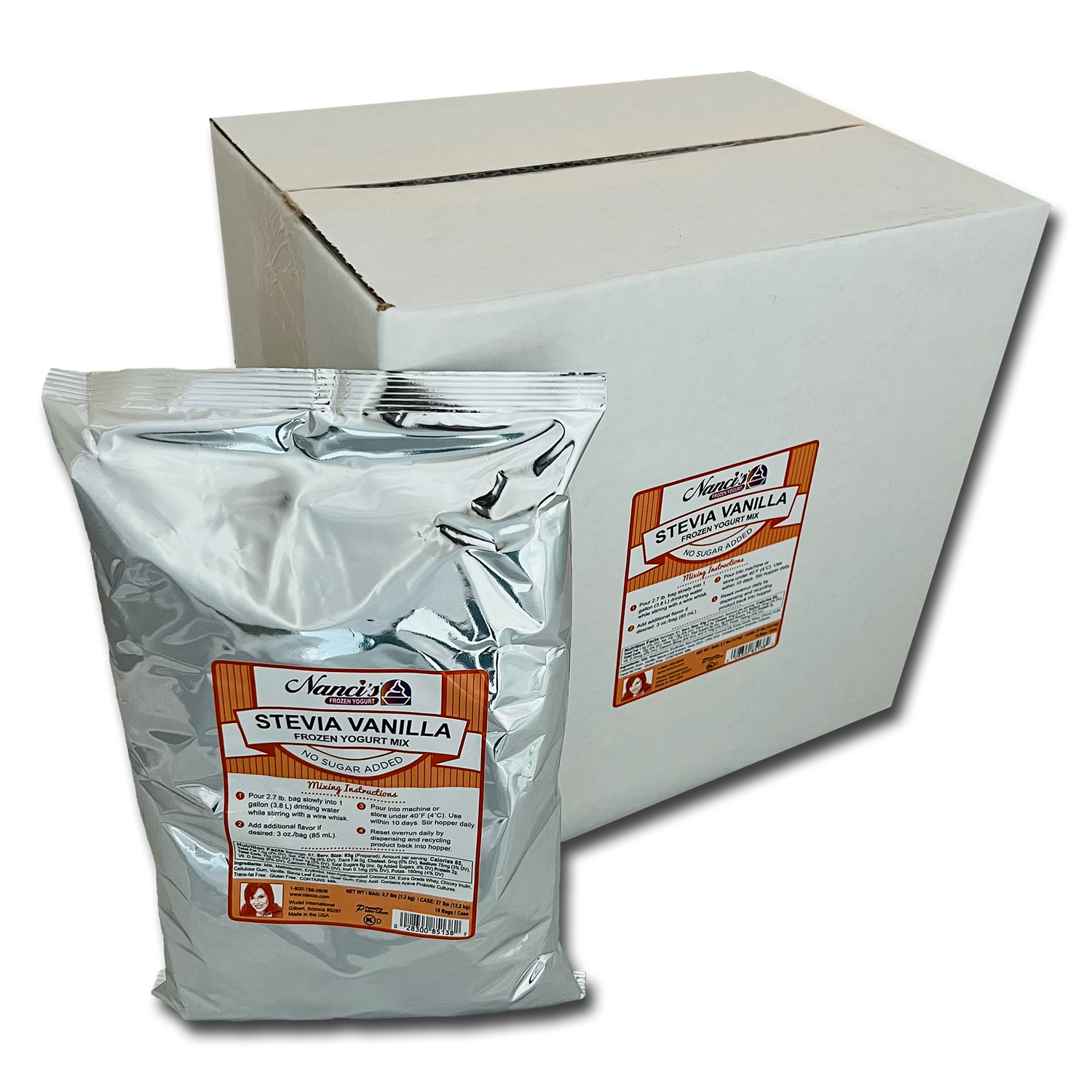 Zero Sugar Added Frozen Yogurt Mix Stevia Vanilla FroCup